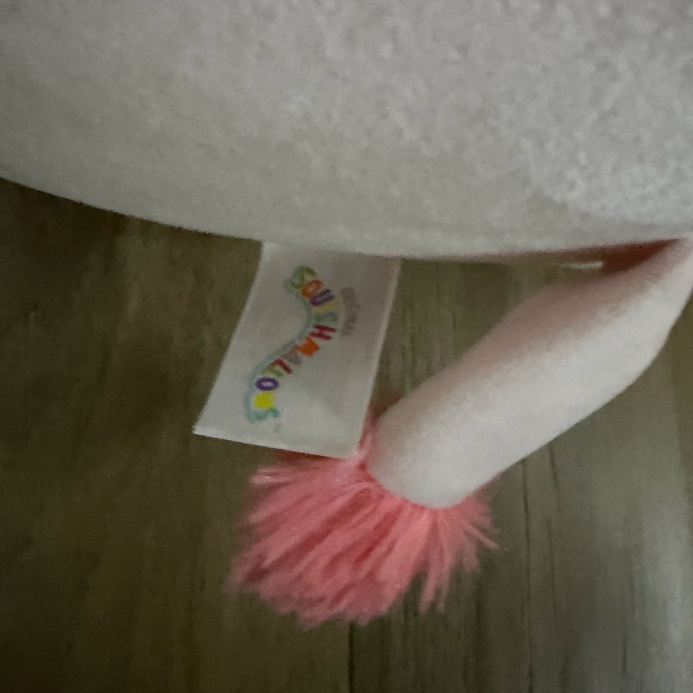 SQUISHMELLOW Pink and White Cow Plush Toy - Picture 5 of 7